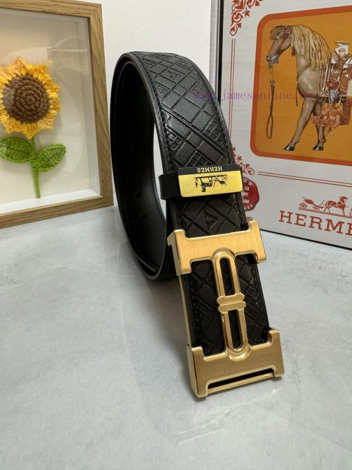Hermes Hermès  Material: Leather Belt with 100% Head Layer. The leather belt is guaranteed t ks5u5477 - Image 3