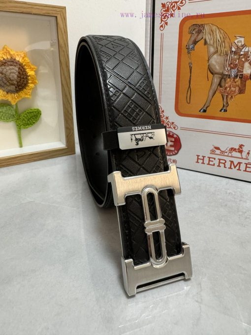 Hermes Hermès  Material: Leather Belt with 100% Head Layer. The leather belt is guaranteed t ks5u5477 - Image 4