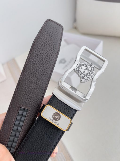 Versace Versace. ️ Belt and belt automatic beltAutomatic belt, classic head buckle made of p co109rs1 - Image 8