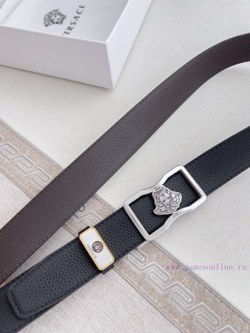 Versace Versace. ️ Belt and belt automatic beltAutomatic belt, classic head buckle made of p vu8nrq9u - Image 5