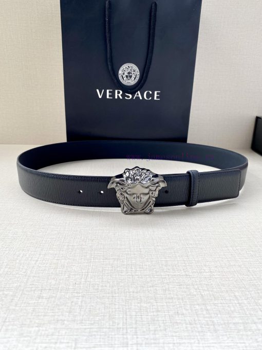 Versace width 3.8cm. This stylish waistband is crafted from fine grain calf leather and ador z3jzj7cs - Image 6