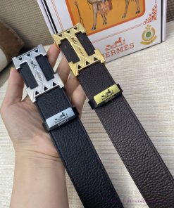 Hermes Hermès CMaterial: Leather Belt with 100% Head Layer. The leather belt is guaranteed t kg4c1x4x