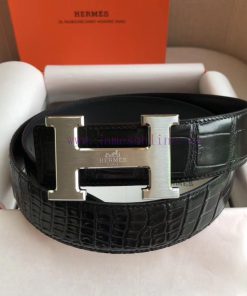 Equipped with imported original Nile crocodile head layer belly pattern and exquisite electr d55ey433