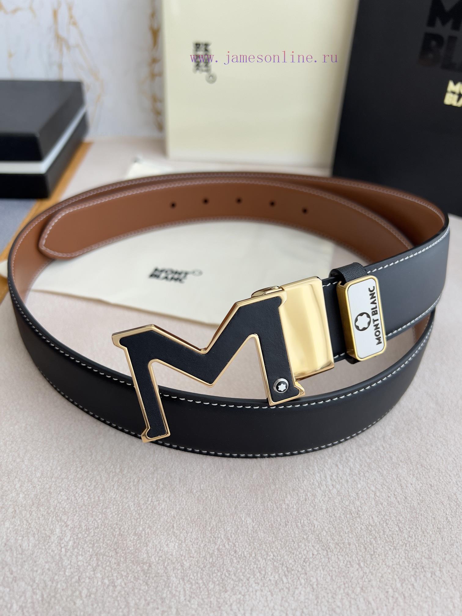 Montblanc Montblanc ️ Belt and beltHanging buckle, new original classic boutique leather let o8lws8qi - Image 6