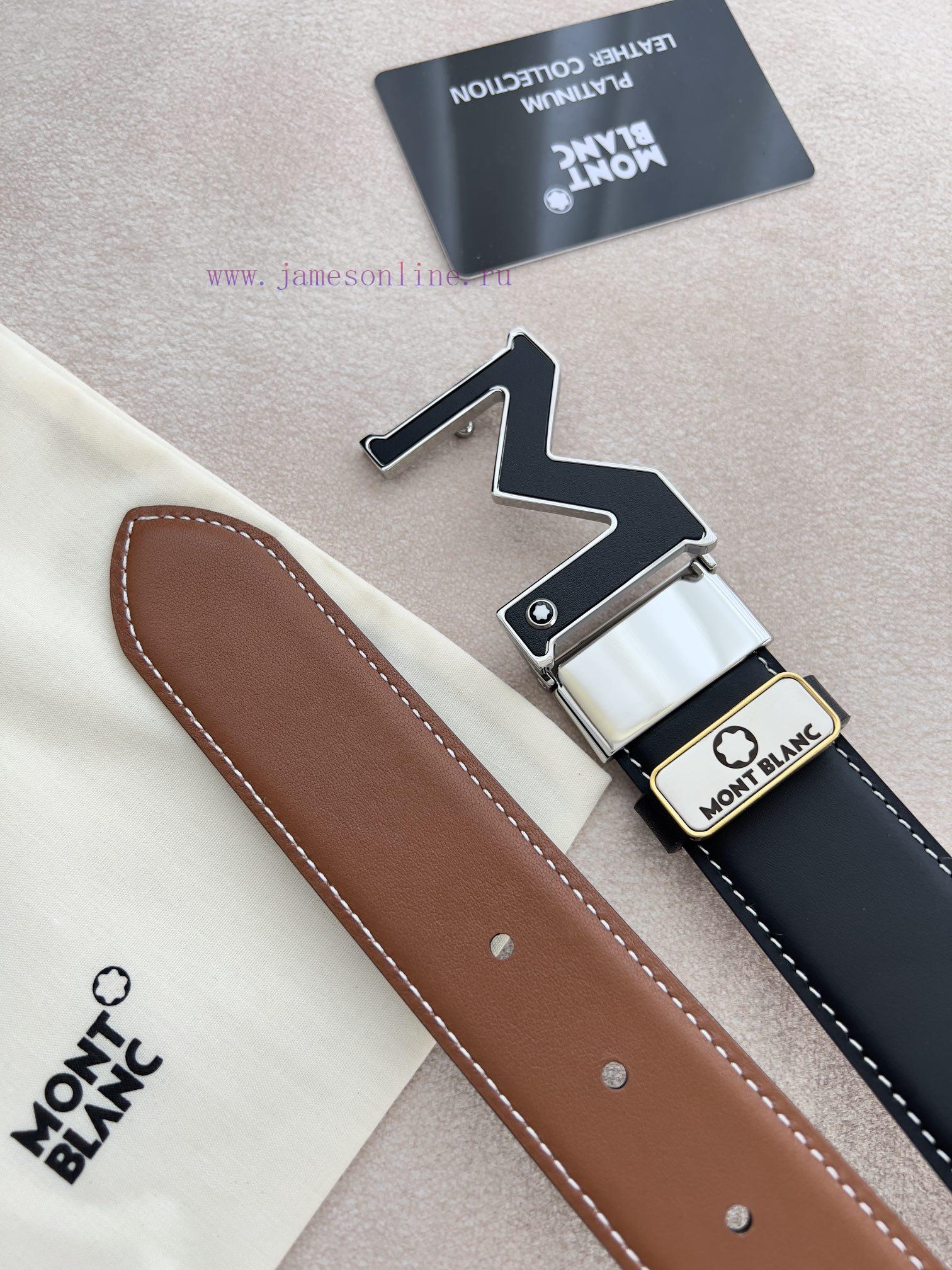 Montblanc Montblanc ️ Belt and beltHanging buckle, new original classic boutique leather let o8lws8qi - Image 9