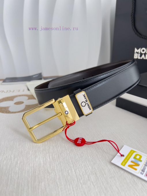 Montblanc Montblanc ️ Belt and beltNeedle buckle, new original classic boutique needle buckl zrku4r2e