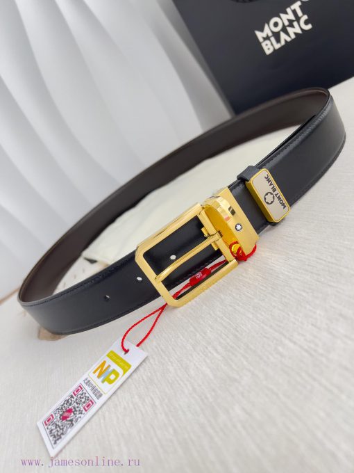 Montblanc Montblanc ️ Belt and beltNeedle buckle, new original classic boutique needle buckl zrku4r2e - Image 4