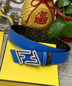 FENDI style with width of 4.0CM, double ring front and back waist belt, FF nail buckle, dual 9dvtbtz8