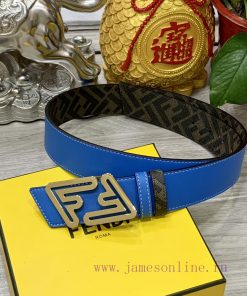 FENDI style with width of 4.0CM, double ring front and back waist belt, FF nail buckle, dual 2ev4g0qd