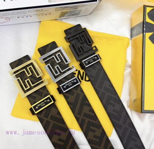Belt FENDI Fendi ReproductionThe waistband is made of 100% cowhide, ensuring a double-layer flnhbzde