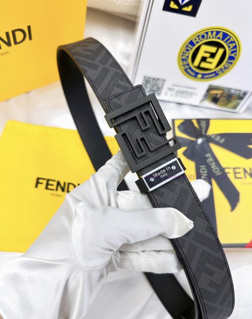 Belt FENDI Fendi ReproductionThe waistband is made of 100% cowhide, ensuring a double-layer jkpva3nc - Image 4