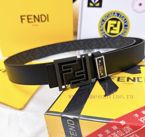 Belt FENDI Fendi ReproductionThe waistband is made of 100% cowhide, ensuring a double-layer 4hinlp51 - Image 7