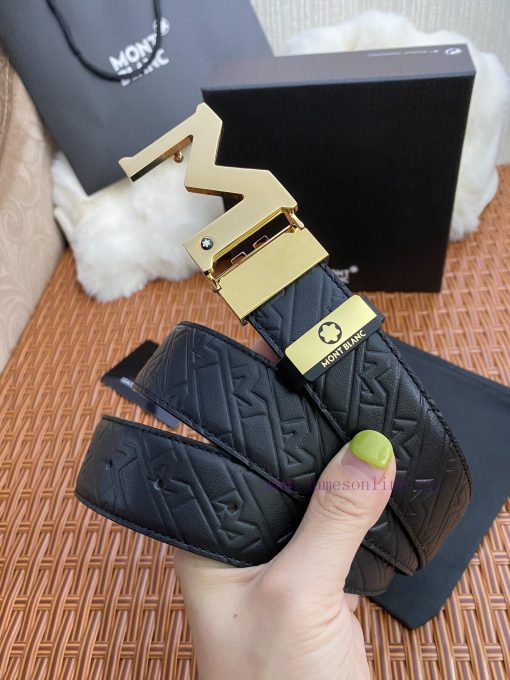 MontblancMaterial: Leather Belt with 100% Head Layer. The leather belt is guaranteed to be g be5tk12u - Image 2
