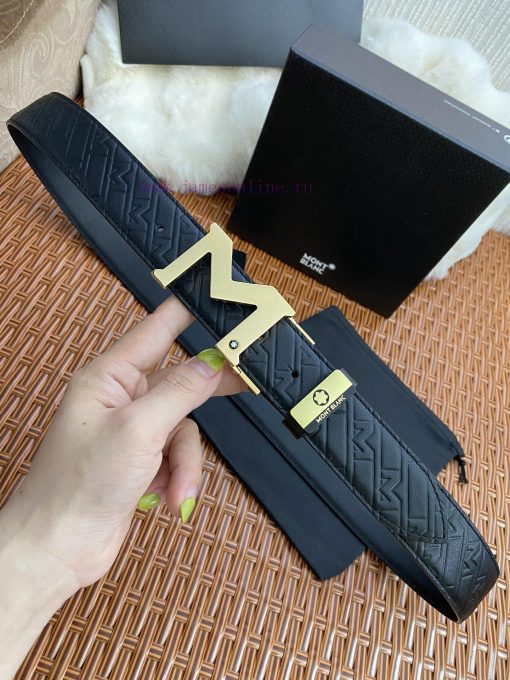 MontblancMaterial: Leather Belt with 100% Head Layer. The leather belt is guaranteed to be g myfu3phe - Image 6