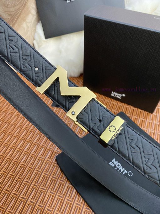 MontblancMaterial: Leather Belt with 100% Head Layer. The leather belt is guaranteed to be g be5tk12u - Image 5
