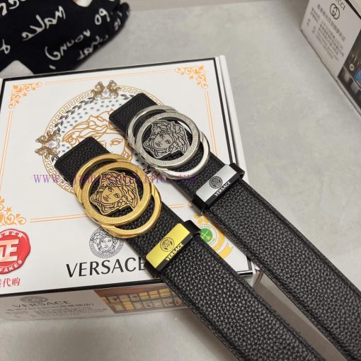 Versace. VersaceMaterial: Leather Belt with 100% Head Layer. The leather belt is guaranteed ahbn16d9 - Image 2
