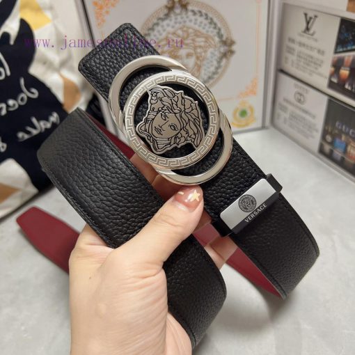 Versace. VersaceMaterial: Leather Belt with 100% Head Layer. The leather belt is guaranteed ahbn16d9 - Image 3