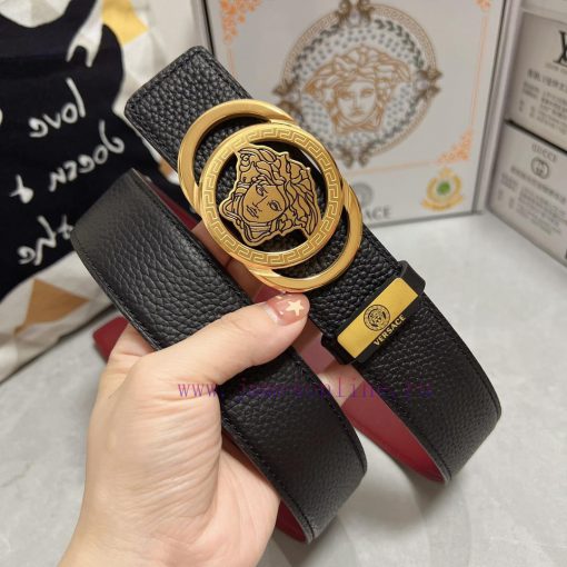 Versace. VersaceMaterial: Leather Belt with 100% Head Layer. The leather belt is guaranteed ahbn16d9 - Image 4