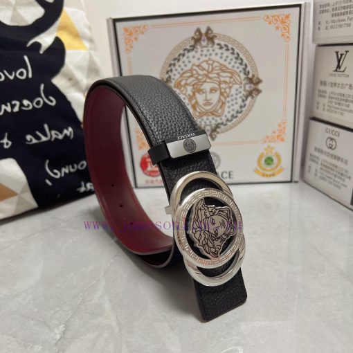 Versace. VersaceMaterial: Leather Belt with 100% Head Layer. The leather belt is guaranteed kmzpbs3l - Image 2