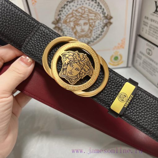 Versace. VersaceMaterial: Leather Belt with 100% Head Layer. The leather belt is guaranteed 7csps9n3 - Image 5