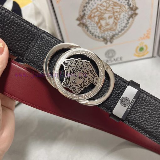 Versace. VersaceMaterial: Leather Belt with 100% Head Layer. The leather belt is guaranteed kmzpbs3l - Image 5