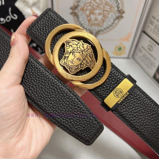 Versace. VersaceMaterial: Leather Belt with 100% Head Layer. The leather belt is guaranteed 7csps9n3 - Image 8