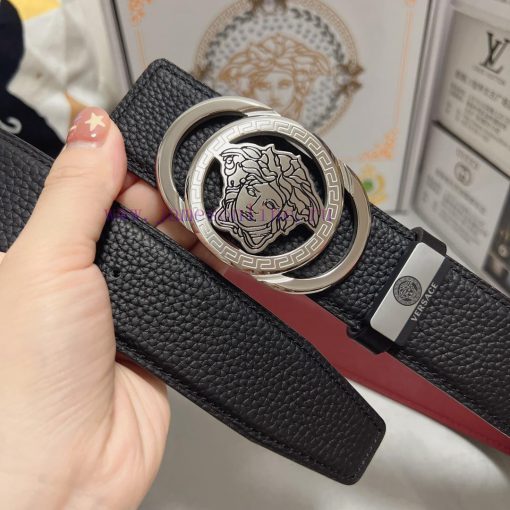 Versace. VersaceMaterial: Leather Belt with 100% Head Layer. The leather belt is guaranteed kmzpbs3l - Image 8