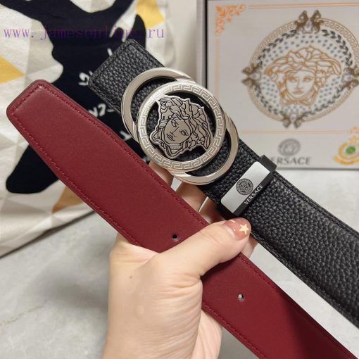 Versace. VersaceMaterial: Leather Belt with 100% Head Layer. The leather belt is guaranteed kmzpbs3l - Image 9