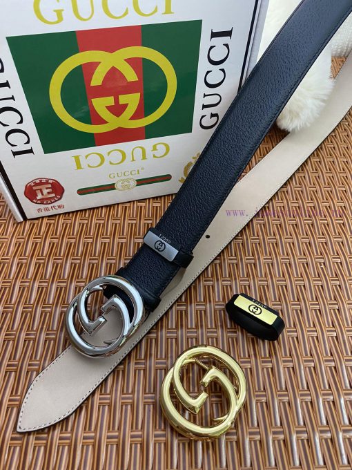 Gucci. Gucci  Material: Leather Belt with 100% Head Layer. The leather belt is guaranteed to wss7et98 - Image 2