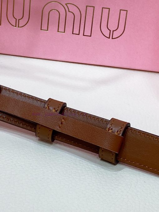 Miumiu ancient gold buckleWidth 2cmThis leather belt is an ideal choice to enhance the uniqu 8esghqsd - Image 5