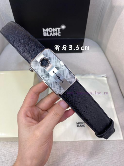 Montblanc Men's Automatic Belt - Width 34MM 316 Premium Steel Buckle Crafted with Exquisite 2kq6pib1 - Image 7