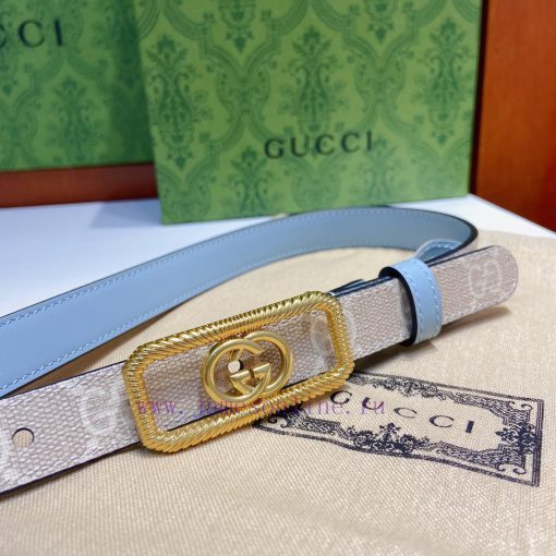 Gucci official website new item, double-sided original calf leather paired with interlocking rtvfll3d - Image 3
