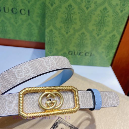 Gucci official website new item, double-sided original calf leather paired with interlocking rtvfll3d - Image 6