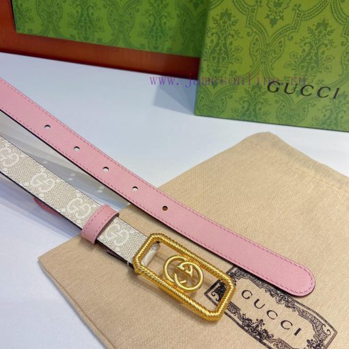Gucci official website new item, double-sided original calf leather paired with interlocking sag1gedb - Image 7