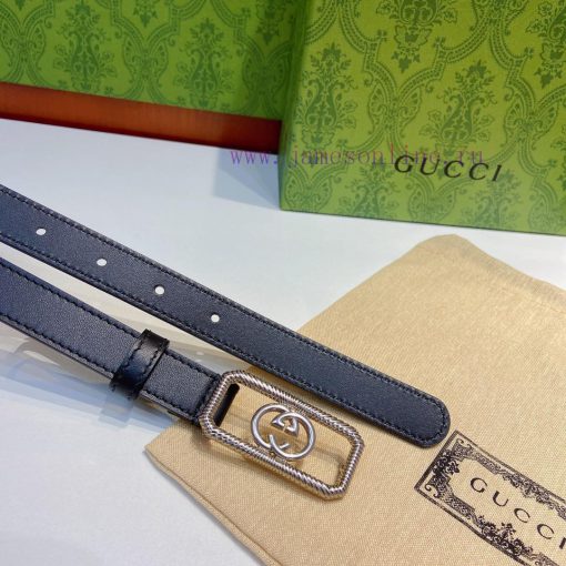 Gucci official website new item, double-sided original calf leather paired with interlocking lnylg9aj - Image 7