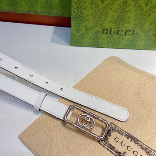 Gucci official website new item, double-sided original calf leather paired with interlocking sukessjz - Image 7