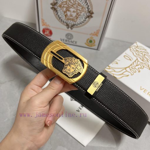Versace. VersaceMaterial: Leather Belt with 100% Head Layer. The leather belt is guaranteed v9lt0lc8 - Image 6