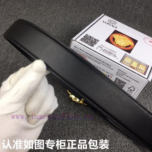 Versace. Versace ️Grade: Italian imported 100% top layer cowhide, Versace VERSACE, World ren 55u56e18 - Image 9