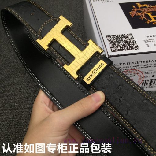 Hermes Hermes ostrich patternGrade: Italian imported 100% top layer cowhide, Hermes. Herm è zkelw5d5 - Image 6