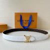 The 3.0-wide LV Flowergram double-sided belt is made of Monogram canvas and Monogram embosse q2mar8uo