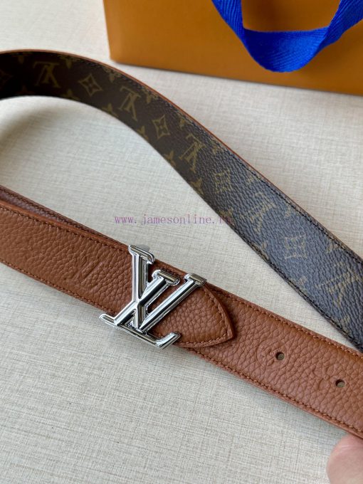 The 3.0-wide LV Flowergram double-sided belt is made of Monogram canvas and Monogram embosse 65t7j4uu - Image 3