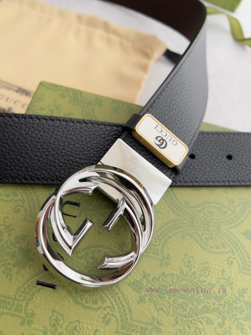 Gucci. Gucci Belt and BeltsHanging buckle, double-sided top layer cowhide, double-sided rota zf1d7iyd - Image 7