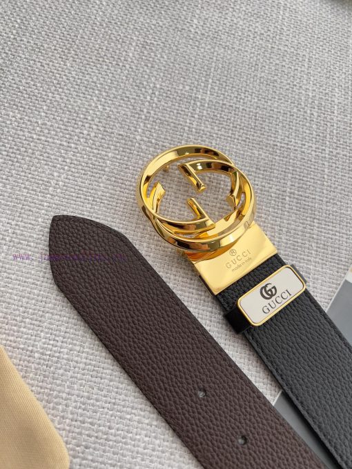 Gucci. Gucci Belt and BeltsHanging buckle, double-sided top layer cowhide, double-sided rota zf1d7iyd - Image 8