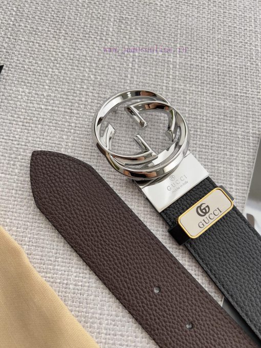 Gucci. Gucci Belt and BeltsHanging buckle, double-sided top layer cowhide, double-sided rota zf1d7iyd - Image 9