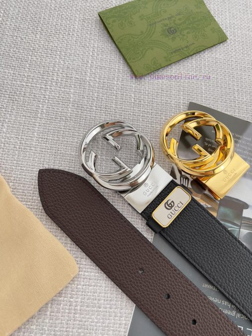 Gucci. Gucci Belt and BeltsHanging buckle, double-sided top layer cowhide, double-sided rota zf1d7iyd - Image 10