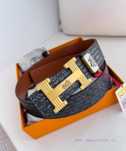 Hermes Hermes waist beltHanging buckle, classic pure steel material buckle head, double-side 4245h5if