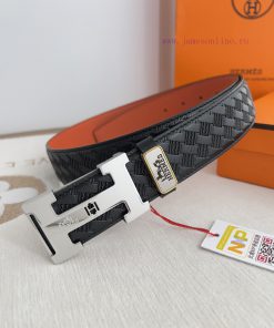Hermes Hermes waist beltHanging buckle, classic pure steel material buckle head, double-side 17x3kgle