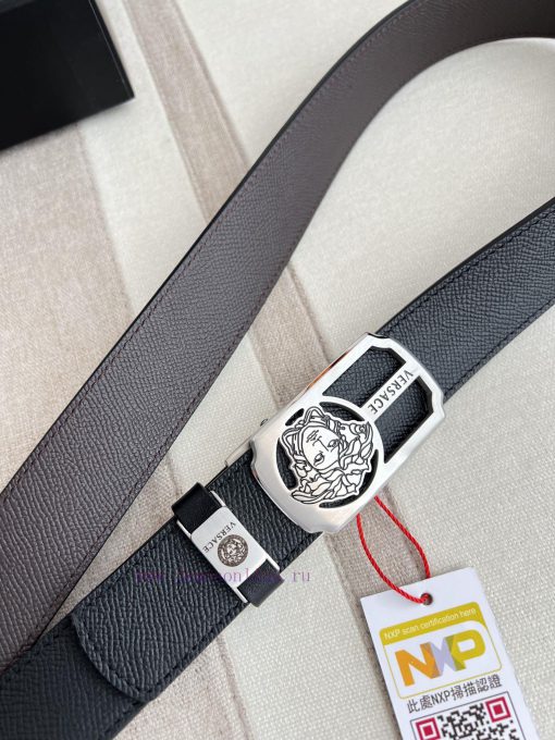Versace Versace. ️ Belt and belt automatic beltAutomatic belt, classic head buckle made of p 94kav7sa - Image 5