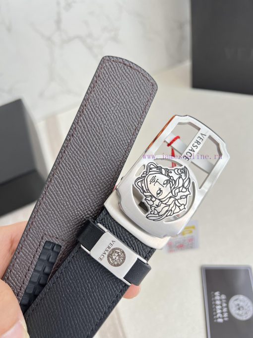 Versace Versace. ️ Belt and belt automatic beltAutomatic belt, classic head buckle made of p 94kav7sa - Image 7