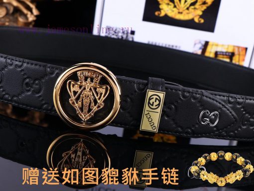 Belt Gucci GucciBelt recognition, complimentary punchThe material is 100% top layer cowhide, 4wlrlrlt - Image 8